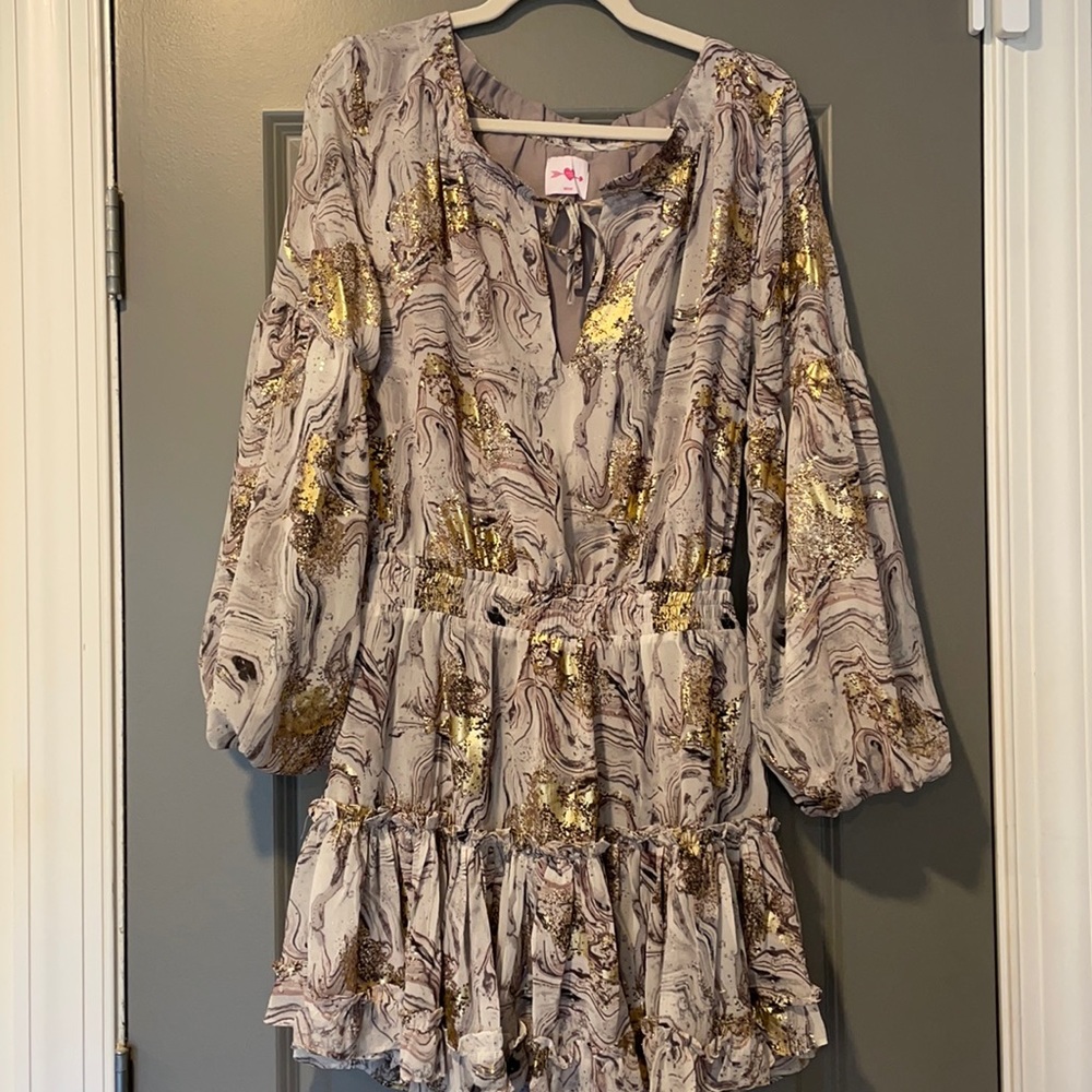 Boutique bought size Medium low cut flowy v neck dress